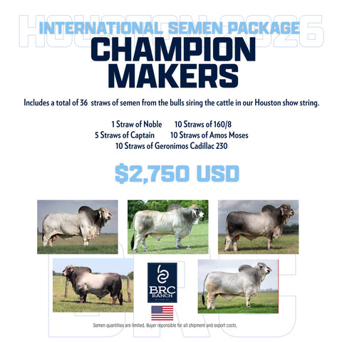 BRC Champion Makers International Semen Package